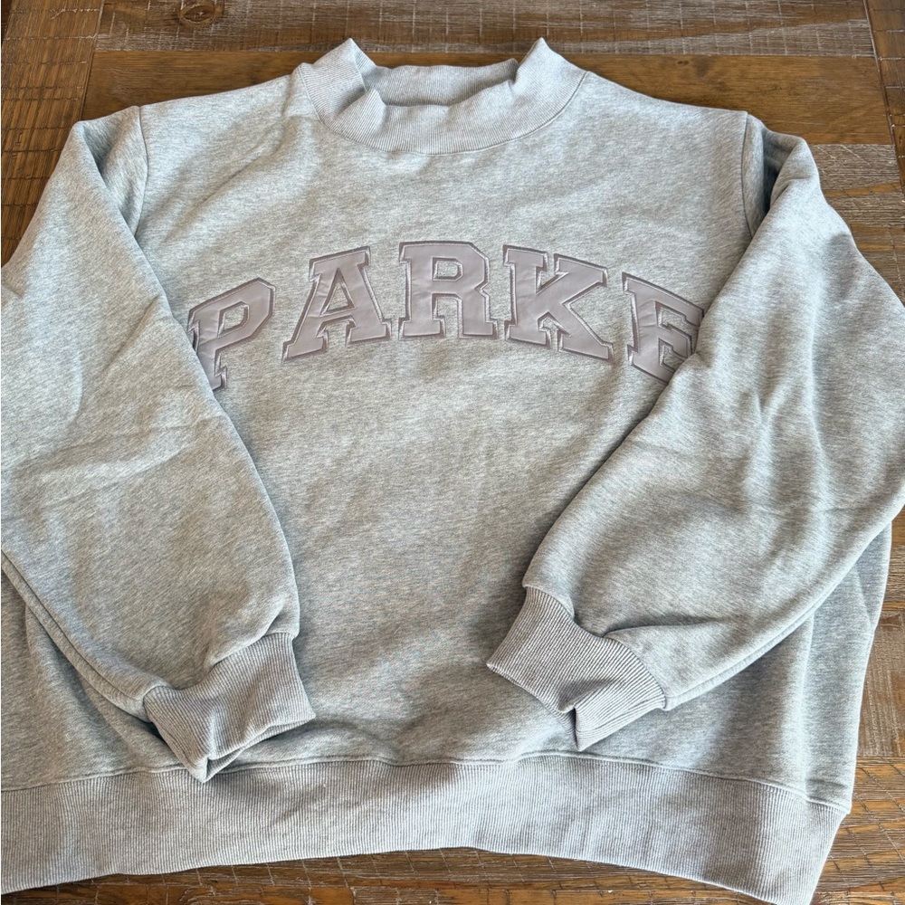 NEW Parke Monochrome Tonal Varsity Mockneck XXL